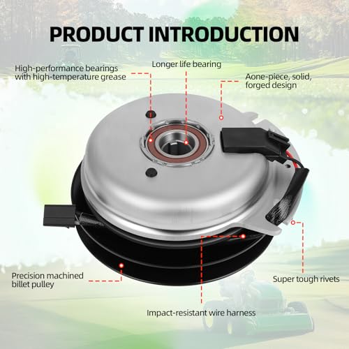 Electric PTO Clutch for Exmark Lazer Z HP Wright Stander Sentar3 Toro Z Master Z400 Z441 Z450 Z147 Z150 Compatible with 653048 653292 103-0690 105-3630 109-2916 109-9276 5218-21 5218-44 by GCCSJ - Used condition - Image 2