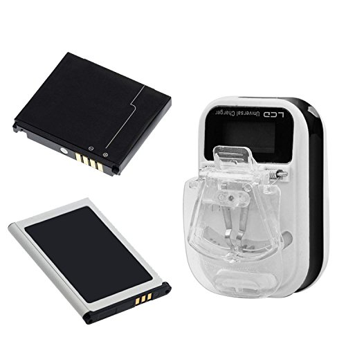 Vizgiz 2 Pack Universal Battery Charger For All Types Of Batteries Usb Power Adapter Lcd For Lithium Old Retro Mobile Phone Camera Nokia Siemens Samsung Ericsson Alcatel Motorola  thumb #1