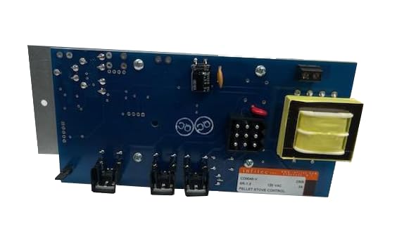 Infitec - CD0048-V - 120 VAC Appliance Controller for Pellet Stoves, Furnaces, Boilers - LED Status Panel, Touchpad Adjustments, Four Solid State Outputs (Two Phase Controlled for Fans and Blowers)