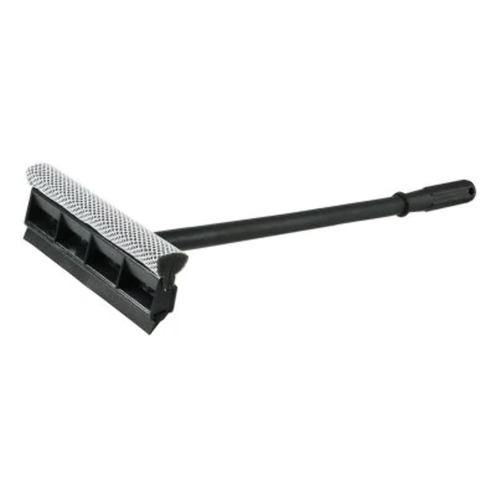 Black 8" Plastic Window Washer and Squeegee"