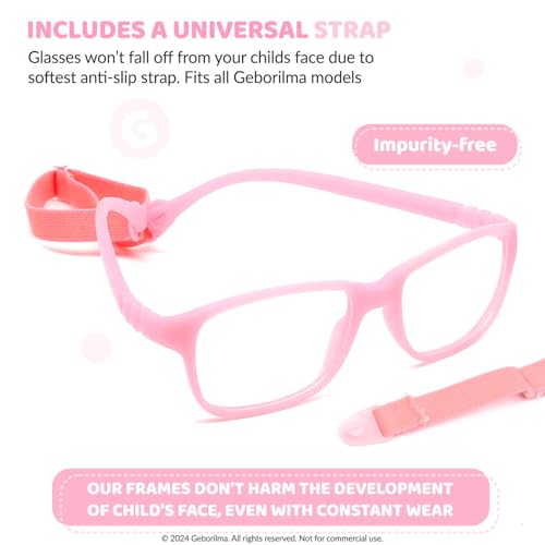 Image of Unbreakable Kids Glasses For 6-9 Years - 49-16-125 Sport Glasses For Kids Compatible with Prescription Lenses
