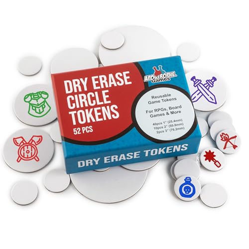 Apostrophe Games Dry Erase Tokens - 52 Reusable Board Game Pieces (1