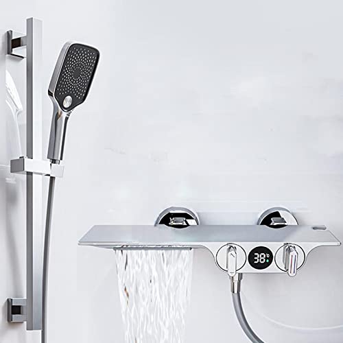 Robinet de baignoire cascade gris pour une salle de bain moderne et relaxante