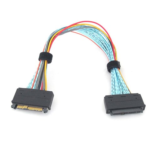 Micro SATA Cables SFF-8639 68ピン U.2ケーブル延長 - 20インチ、U.2 NVMe SSD用高速延長ケーブル、信頼性の高いSFF-8639延長ケーブル、耐久性のある68ピンU.2コネクタケーブル。
