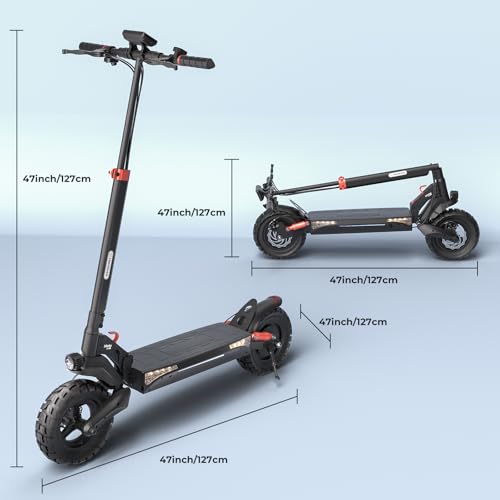 Circooter Electric Scooter for Adults, 330LBS Max Load, 25 Miles Max Range, 28 Mph Top Speed, 800W Powerful Motor, 10\'\' Off-Road Tires Scooter Electric with APP