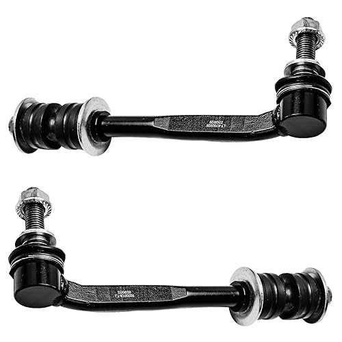 Image of Detroit Axle - 10pc Front End Control Arms Kit for 04-06 Dodge Durango, 07-09 Chrysler Aspen, Upper Control Arms + Ball Joint Tie Rods Sway Bars Boots 2004 2005 2006 [5-Lug] Replacement