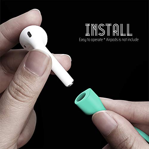 Image of Ultra Strong Magnetic Airpod Pro Strap Anti-Lost Cord Sports Lanyard Compatible with Airpods 3rd 2nd Generation Pro 3 2 1 (Mint)
