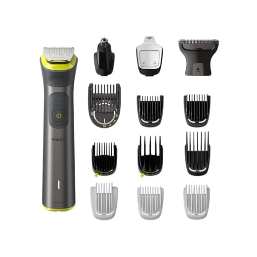 Philips Multigroom Series 7000, All-in-One-Trimmer, 14-in-1 Barttrimmer und Haarschneider für Gesicht, Kopf und Körper - ein Tool mit 21 Längeneinstellungen (0,5–16 mm) (Modell MG7930/15)