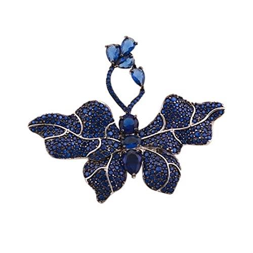 Broche papillon brillante anti-tenue terne pour costume et manteau de haute qualité