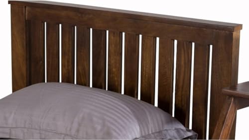 Image of AADITYA WOODS Solid Sheesham Wood Single Bed Cot Without Storage | Single Size Bed for Bedroom | Multipurpose Use Bed- Teak 8