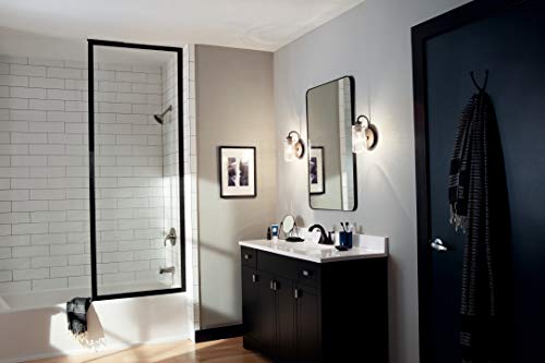 Kichler Braelyn 9.5" 1 Light Wall Sconce With Clear Seeded Glass Olde Bronze® #TOP5