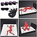 Bed Bondage Restraints Set Under Mattress Restraint Bondage Set for Couples Wrist and Ankle Strap Blindfold Bed BDSM Set Restraints Handcuffs Ankle Restraints SM Sex Toy for Beginners and Couples
