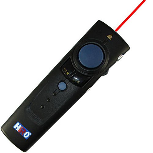HiRO H50175 3 in 1 2.4GHz WiFi Black Presenter Laser Pointer Wireless Mouse Up to 100 FT Windows Mac Compatible
