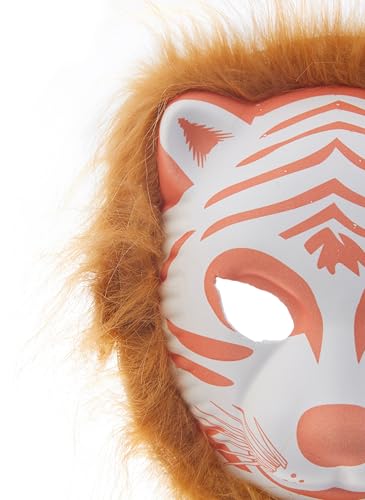 Image of PoPo Toys Animal Wild Cat Face Mask for Kids | Party Supplies for an Animal Themed Halloween /Holi | Pack of 1 (Any One Assorted