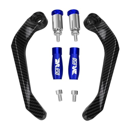 Protège-mains moto aluminium DR650S levier frein et embrayage - 2