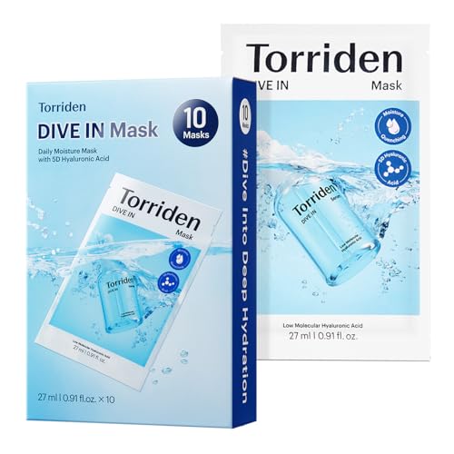 Torriden DIVE IN Hyaluronic Acid Facial Mask (10 sheets) |