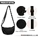 bolso cruzado pequeño de nailon con media luna para mujeres y hombres Imagen de bolso cruzado pequeño de nailon con media luna para mujeres y hombres