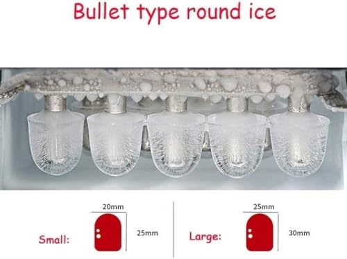 Fabricadora de hielo portátil para hogar, automática y de sobremesa, produce cubos transparentes miniatura 5