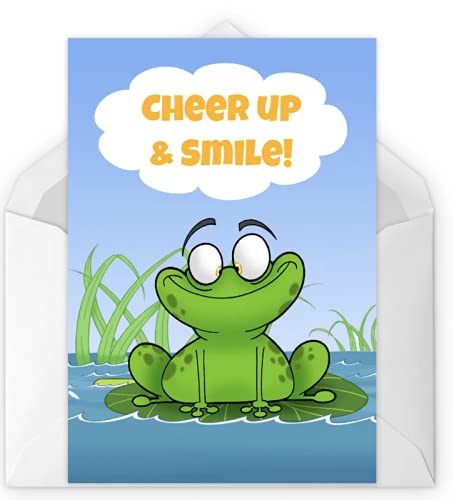 Vending India Personalised/Customised Greeting Card Series - Cheer UP ! (Cheer Up and Smile)