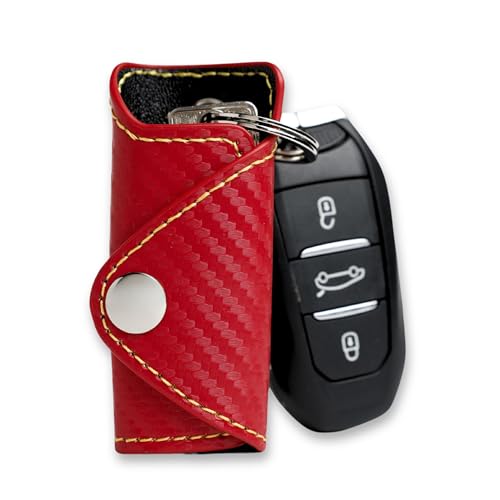 ELANDYR - Funda para Llaves - Porta Llaves Compacto para Proteger Bolso, Bandolera, Bolsillo o Mochila - Llavero Organizador Llaves para Hombre y Mujer (1, Rojo) ELANDYR - Funda para Llaves - Porta Llaves Compacto para Proteger Bolso, Bandolera, Bolsillo o Mochila - Llavero Organizador Llaves para Hombre y Mujer (1, Rojo)