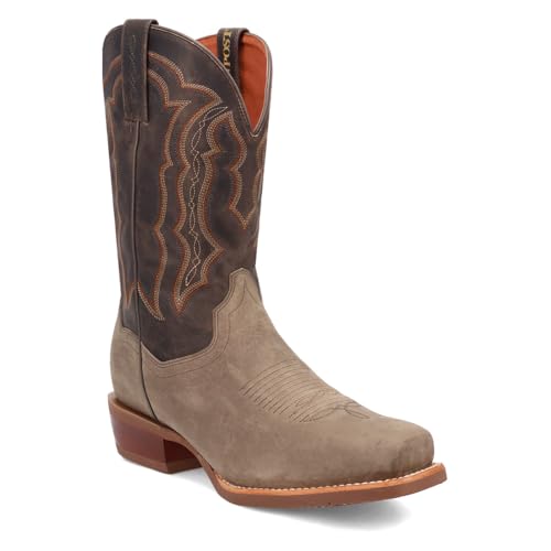Dan Post Men's Creed Embroidered Square Toe Pull on Western Boot2