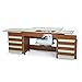 Arrow 700 Bertha Sewing Cabinet for Sturdy Sewing, Cutting, Quilting, Crafting, Portable with Wheels, Airlift, and Storage, Oak Finish