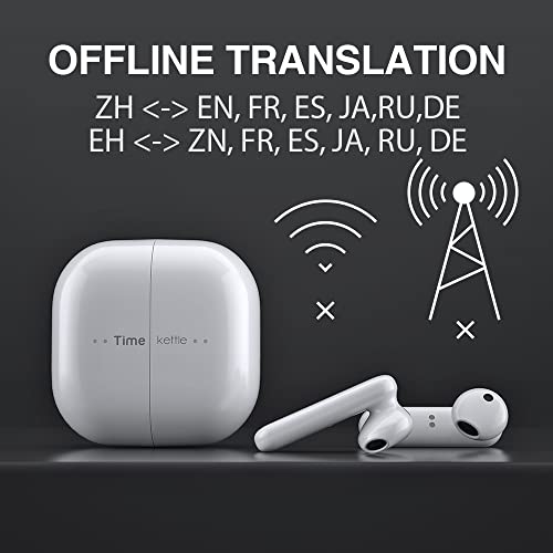 Timekettle M2 Language Translator Earbuds - Supports 40 Languages & 93 Accent Online, Instant Voice Language Translator With Bluetooth & App, True Wireless Earbuds For Music And Call Fit Ios & Android #TOP3