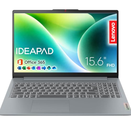 Image of Lenovo IdeaPad Slim 3i 15.6 inch FHD Laptop with 1-Year Microsoft 365 Included, Intel N150 Processor, 8GB DDR5 RAM, 128GB SSD, Wi-Fi 6, Windows 11, Everyday Student Laptop, Grey