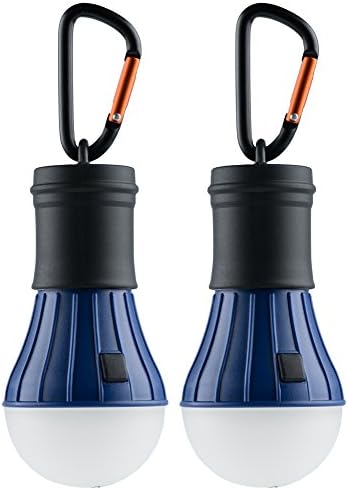 AceCamp Lampada LED Da Campeggio 40 Lumen | Impermeabile Con Moschettone | 3 Livelli Di Luce + SOS | Batterie AAA Incluse