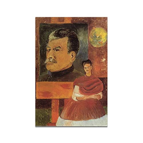 Poster Sur Toile Frida Kahlo 30x45 Cm - Décoration Murale Pour Chambre, Bureau, Cadeau - Impression Haute Qualité, Sans Cadre