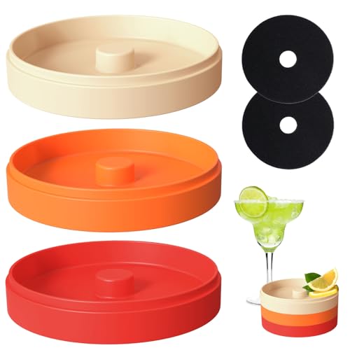 ZHSHICT Margarita Salt Rimmer Set 3-Tier Sugar Rimmer for Cocktails