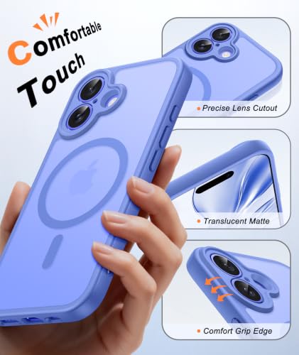 Image of FNTCASE for iPhone 16 Plus Case Ultramarine: Compatible with MagSafe