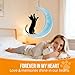 Pet Memorial Suncatchers Gifts for Window Hangings,Moon Cat Acrylic Ornament Memorial Gifts for Loss of Cat Dog Sympathy Gift,Window Wall Decor Gift for Cat Lover