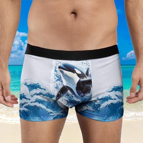 Funny Boxers Brief For Men - Animal Lovers Novelty Mens Boxer Briefs, Mens Underwear Boxer Briefs Breathable Set 014