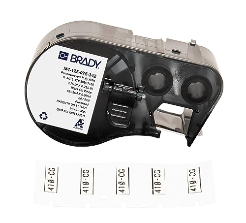 Ruban thermorétractable Brady M4-125-075-342 pour étiqueteuses BMP41 et BMP51