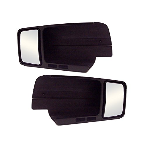 Cipa 11800 Custom Towing Mirror - Ford, Pair, Black & Silver, 18 Inch #TOP4