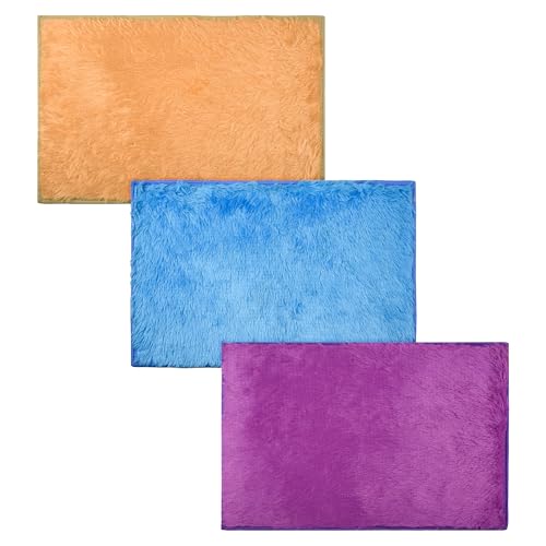 Image of Heart Home Door Mat | Door Entrance Mat | Shaggy Door Mat | Floor Door Mat | Anti-Slip Door Mat | Door Mats for Outdoor & Indoor | Pack of 3 | Multi