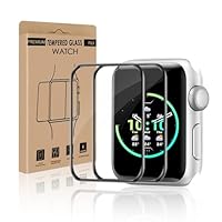 Bodyguard 2 Stück Schutzfolie für Panzerglas für Apple Watch Series 4/5/6/SE 40mm, HD Klar Anti-Bläschen Anti-Schmutz iWatch 6 40mm Displayschutzfolie, 3D Vollbildschirm Extrem Robust Schutzglas