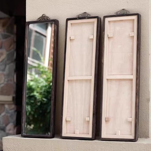 Image of Tiazza 2Pcs Chinese Style Vintage Brass Picture Frame Hook Hanger Decorative Painting Mirror Hanger (Antique Bronze)