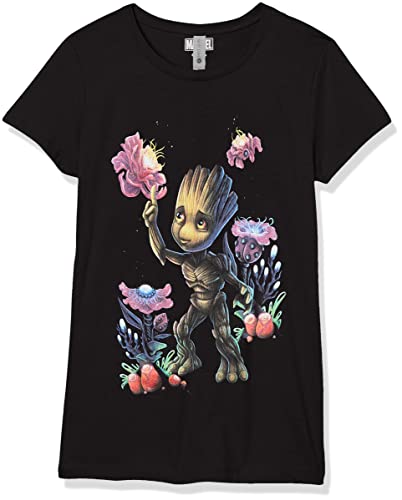 Marvel Girl's Groot Plants No Bg T-Shirt