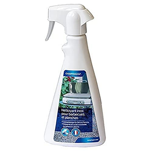 Campingaz Detergente Per Acciaio Inox Per Griglia E Plancha, Bottiglietta Spray Da 500 Ml, Per Pulizia Della Griglia, Adatto A Ogni Superficie In Acci
