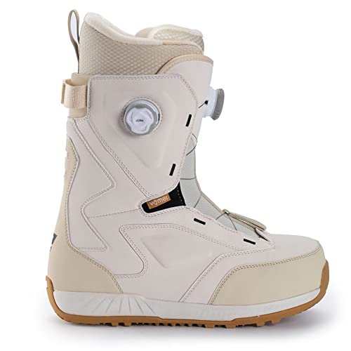 Boots de snowboard VAMEI Coyote anti-froid et anti-glisse blanc cassé 8
