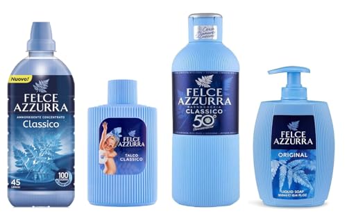 PAGLIERI Felce Azzurra - Suavizante para cuarto de baño (4 unidades)