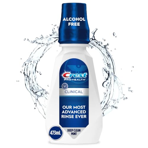 Crest Pro-Health Clinical Mouthwash with CPC, Alcohol Free, Gingivitis Treatment, Deep Clean Mint, 473 Ml (16 fl oz), 4 Count - image 9