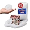PREXTEX Fake Snow 70oz Hypoallergenic Flame Resistant Fake Christmas Snow Polyester Material Packaged in Vacuum Sealed Bag White Snow for Holiday Decorations