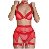 Stalen Ring BH Mesh Ondergoed G-String Vrouwen Lingerie Kousenband Riem Nekring Vrouwen Sexy Lingerie Sets Met…
