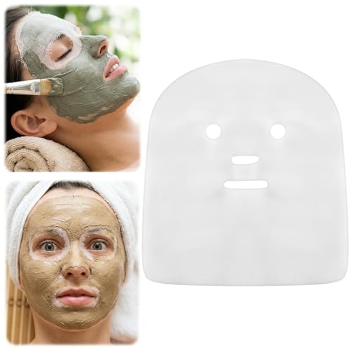 Fiyooau 150 Pieces Facial Gauze for High Frequency Wand Pre-Cut Gauze Face Mask White Net Natural Spa Skin Face Mask Sheet for Home Beauty Salon