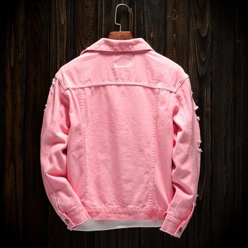 Chaqueta de mezclilla para hombre vintage casual DGHM-JLMY miniatura 3