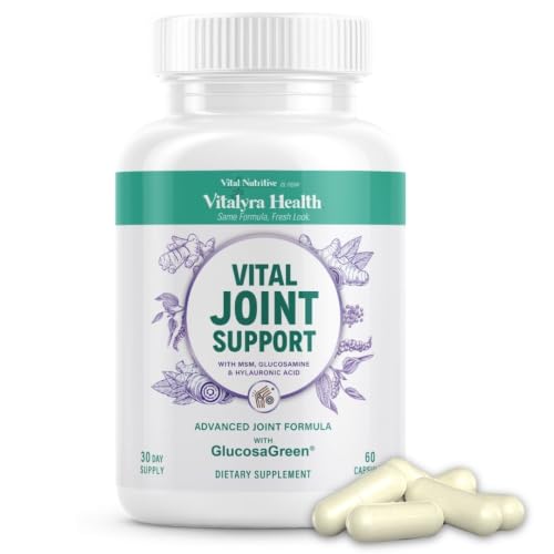 VITAL NUTRITIVE Joint Support Supplement for Men and Women Glucosamine MSM Hyaluronic Acid and Turmeric Supports Joint Health
