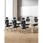 SIHOO M18 Ergonomic Office Chair, High Back Mesh Desk Chair with Adjustable Headrest & Lumbar Support, 330lbs Capacity Computer Chair with 2D Armrests & Wide Cushion, Tilt Lock, for Home Office-Black - Image 2
